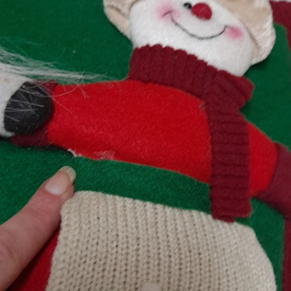 Santa and Mrs. Clause 3D Doll Snowman Decorative Christmas Holiday Pillow